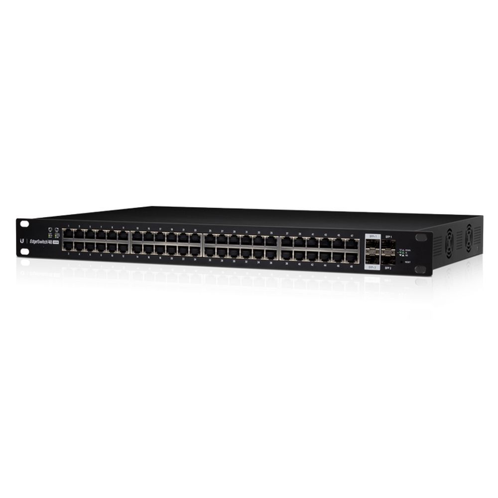 Коммутатор Ubiquiti EdgeSwitch 48-750W |ES-48-750W| Ubiquiti коммутатор 48 портов, раздача питания 24/48В на всех |ES-48-750W| портах, суммарная мощность 750W