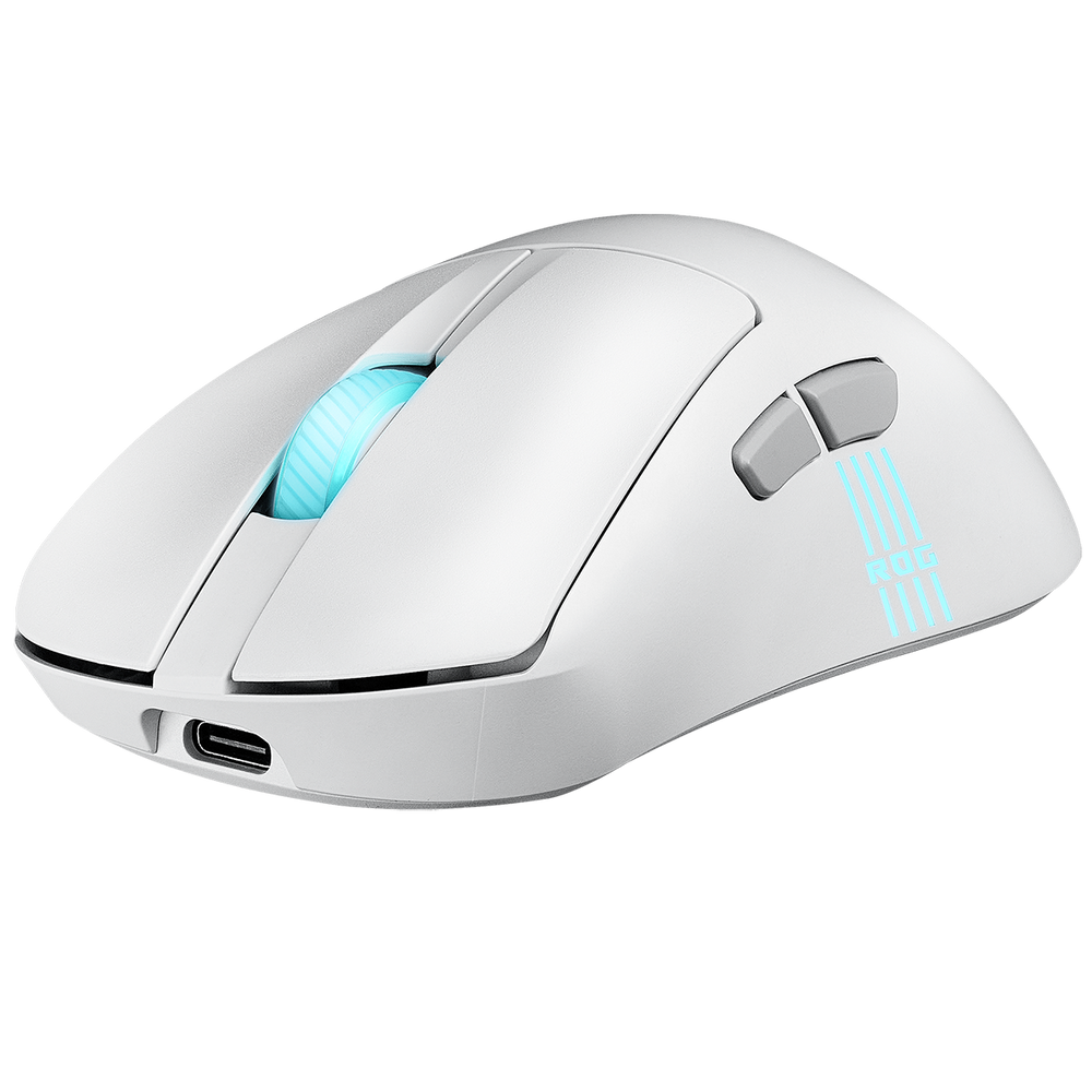Мышь ASUS P722 ROG KERIS II ORIGIN/WHT 65g 42,000DPI Bluetooth 5.1 2.4GHz 7buttons