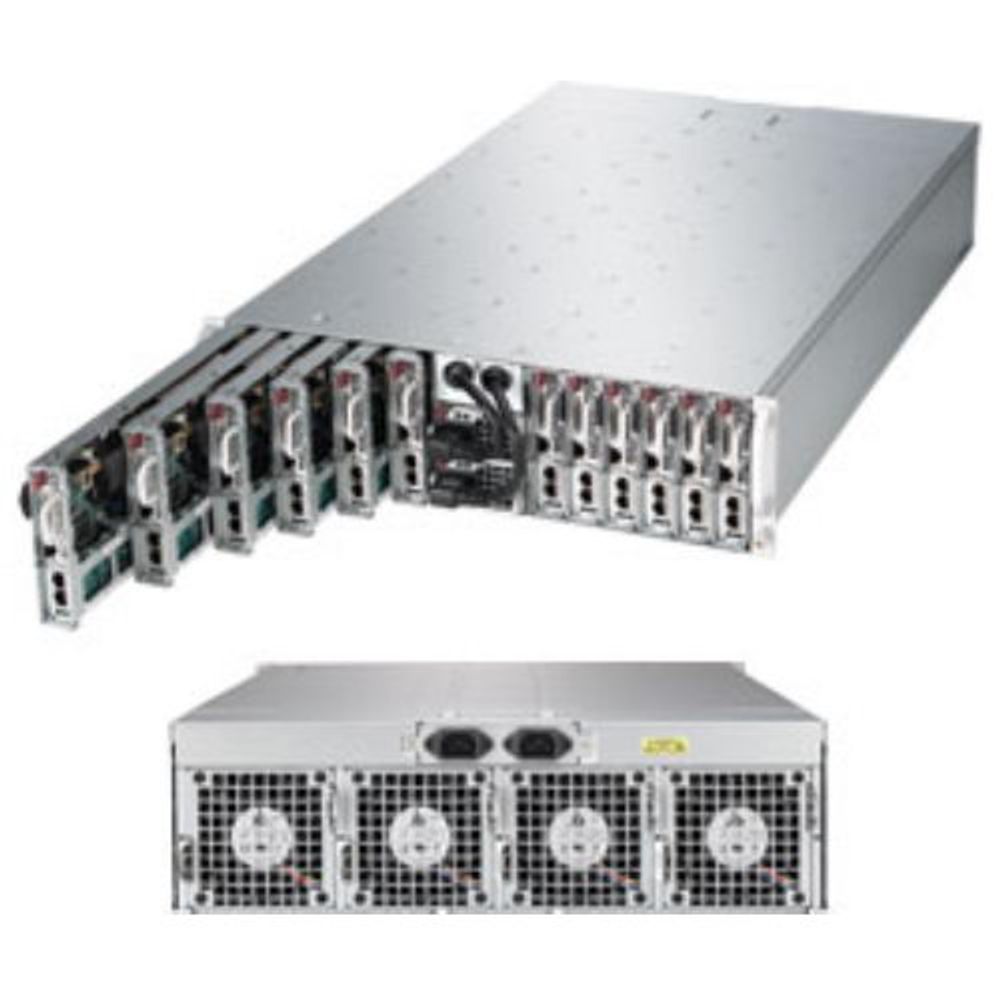 Платформа системного блока SuperMicro SYS-5038ML-H12TRF MicroCloud 3U Rackmount Server Barebone (12 Nodes) LGA 1150 Intel C224 DDR3 1600/1333
