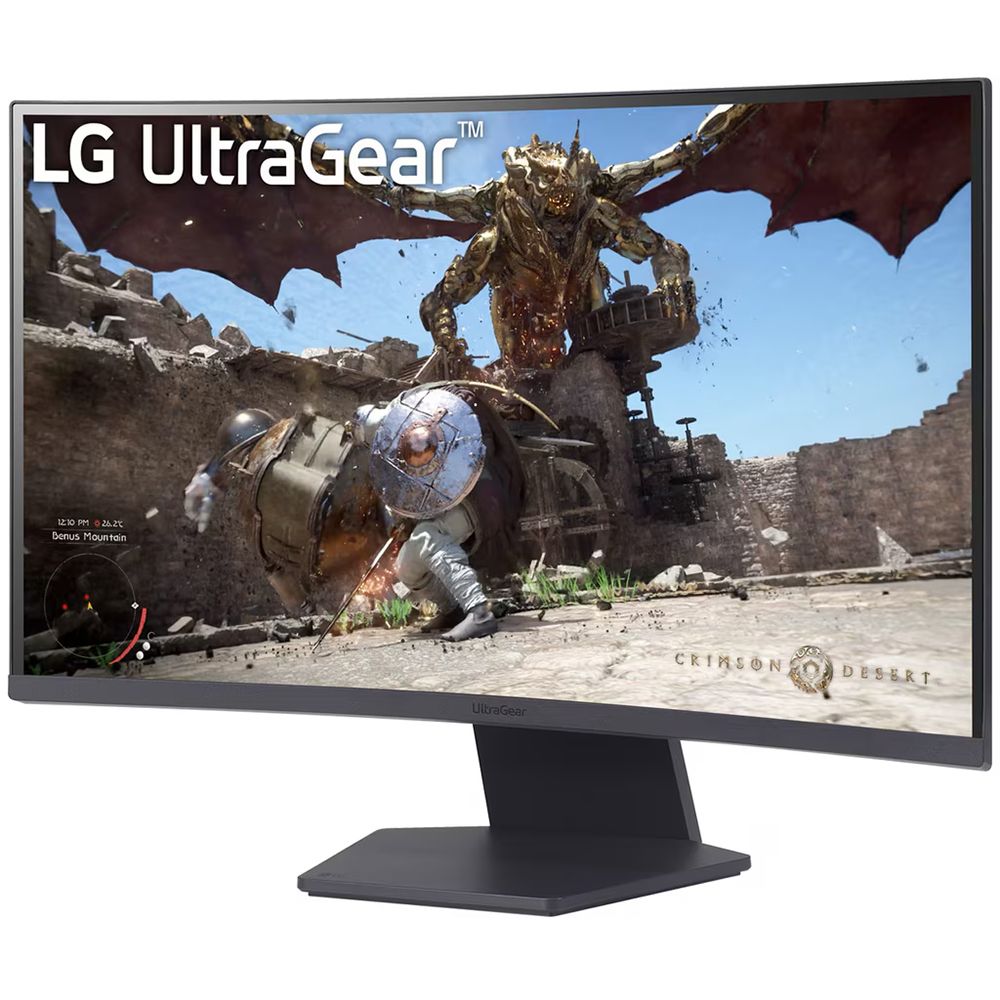 Монитор 27" LG 27GS60QC-B Curved VA, 2560x1440, 180Hz, 1ms, 300сd/m, 3000:1, HDR10 | 2xHDMI(2.0), DP(1.4) | HAS, Swivel, ExPSU, Vesa 100, Black