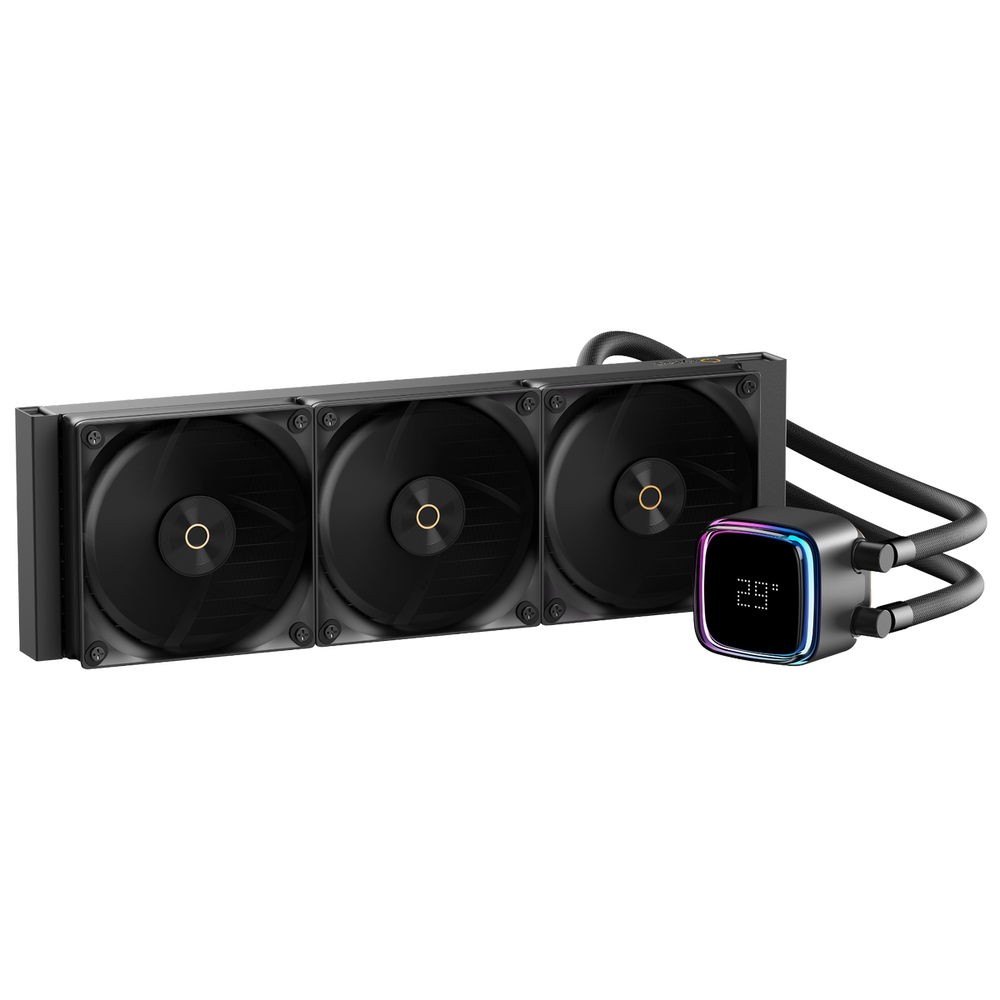 Жидкостная система охлаждения Ocypus Вентилятор Cooler Iota L36 BK ARGB Black 300W/ All Intel/ AMD AM*/ Digital display / Screws