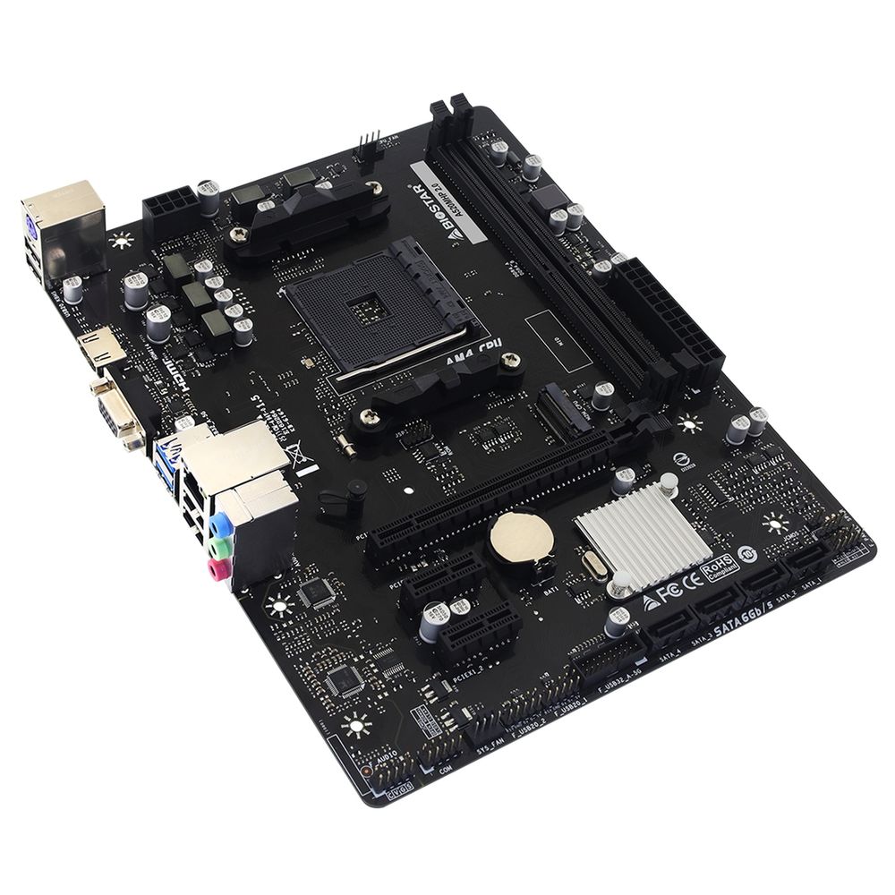 Материнская плата BIOSTAR A520MHP 2.0 A520, AM4, 2*DDR4, 1*PCIEx16, 2*PCIEx1, 1*M.2, 1*USB3.2Gen1, 2*USB2.0, 4*SATA3.0, 1G, VGA, HDMI, M-ATX, RTL