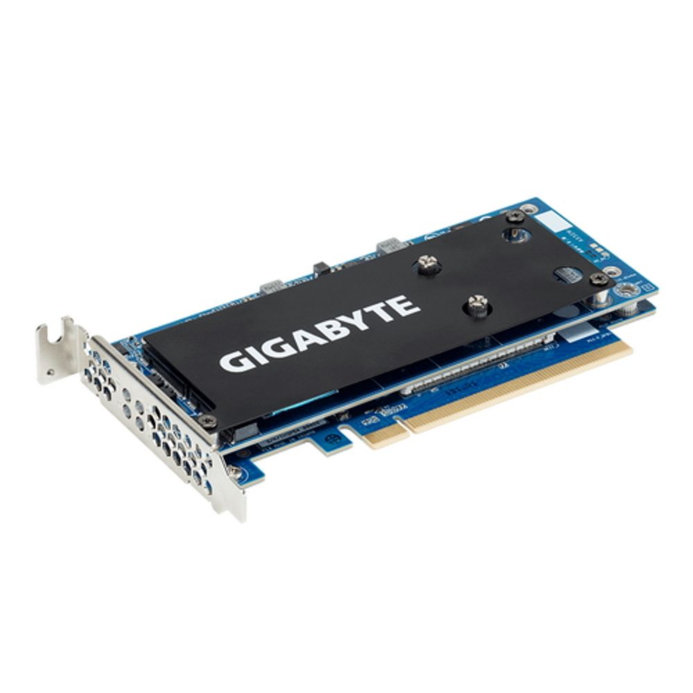 Контроллер Gigabyte CMT4034 Supports up to 4 x PCIe Gen3 x4 M.2 SSD drives, Type 2280/22110 support, LP