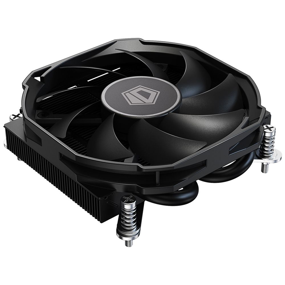 Кулер для процессора ID-COOLING IS-28i BLACK LGA1851/1700/1200/115X низкопрофильный высота 28mm (48шт/кор, TDP 65W, PWM, 2 тепл.трубки, медная база, FAN 92mm) BOX