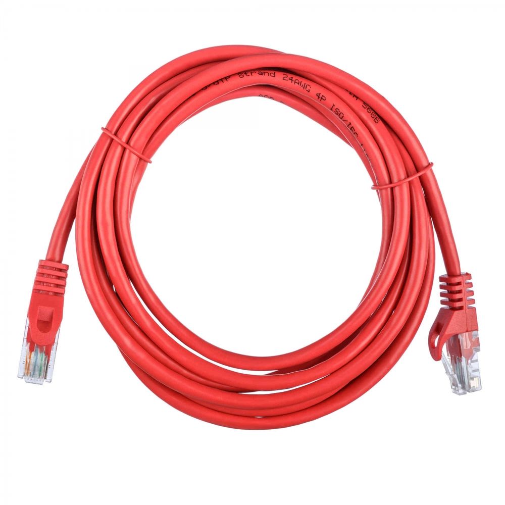 Кабель ACD Патч-корд ACD-LPU5E-30R |ACD-LPU5E-30R| Cat5e UTP 24AWG 4Pair, 7/0.18мм CCA Красный, 3.0м (741586) 