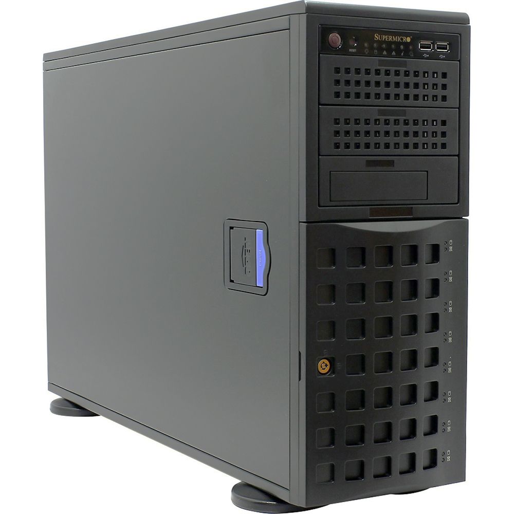Корпус SuperMicro CSE-745TQ-R1200B BLACK SC745TQ 4U Tower w/Redundanr  1200W