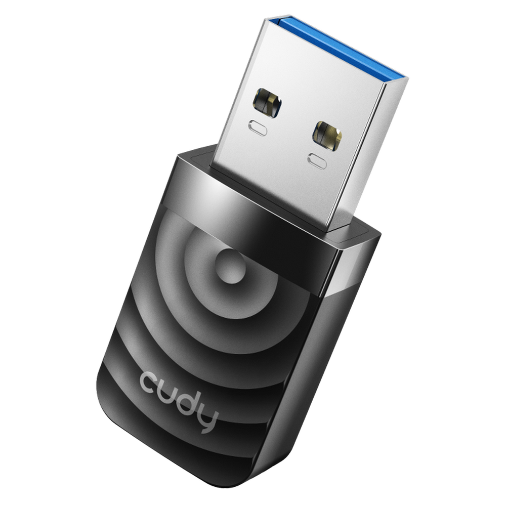 Адаптер беспроводной связи (Wi-Fi) CUDY AC1300 Wi-Fi USB 3.0 Adapter 1300Mbps High Gain Wi-Fi USB 3.0 Adapter, 802.11ac/a/b/g/n, 867Mbps at 5GHz + 400Mbps at 2.4GHz, USB 3.0 (WU1300S)