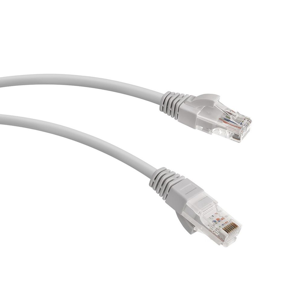 Кабельная сборка Hyperline WRline WR-PC-RJ45-UTP-5E-0.3-GY Патч-корд U/UTP, Cat.5e, 2xRJ45, неэкранированный, серый, LSZH, 0.3м