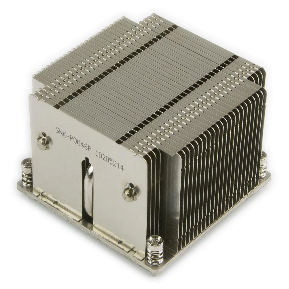 Кулер SUPERMICRO SNK-P0048P 2U (2011, радиатор без вентилятора, Cu+Al+тепловые трубки, совместим с Socket LGA2011 Square ILM)