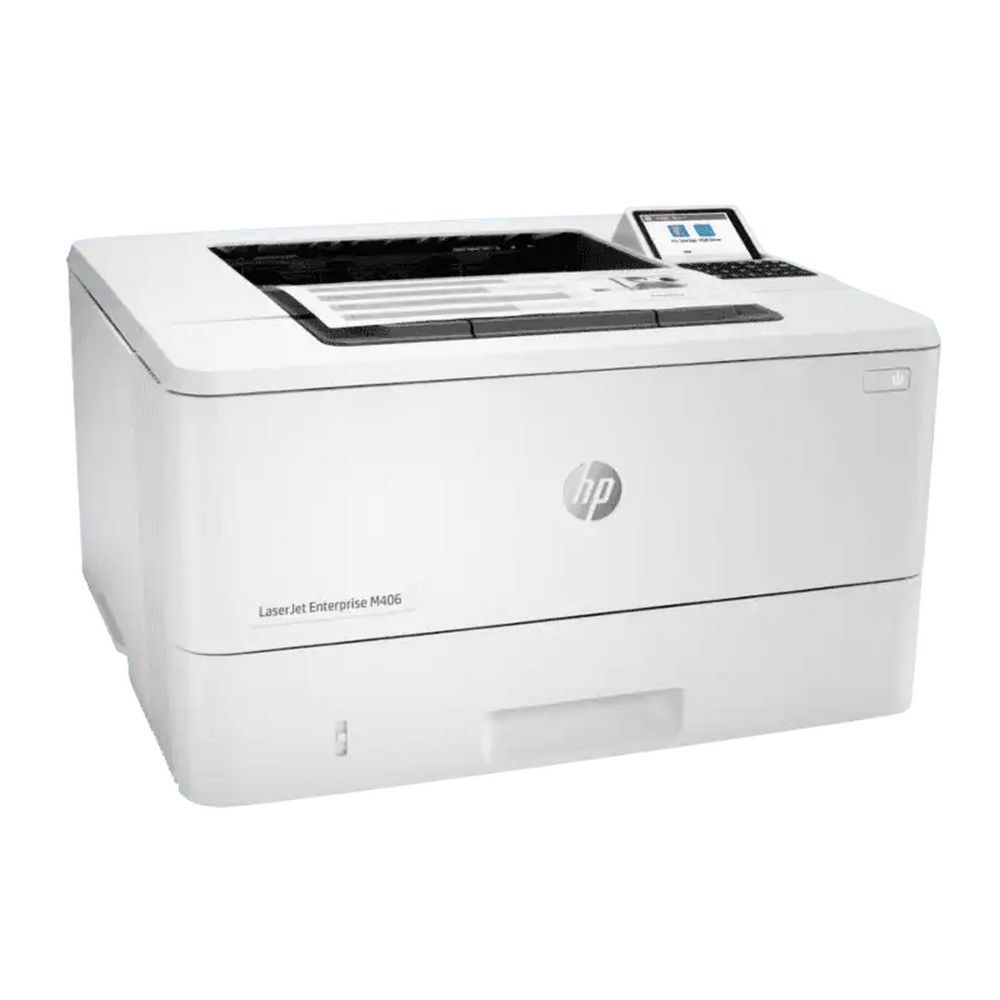 Принтер HP  LaserJet Enterprise M406dn A4, лазерный, черно-белый, 40стр/мин, 1200dpi, 800МГц, 1024Мб, 350+100, AirPrint/USB/Ethernet , 3000стр/картридж, (3PZ15A)(205998)