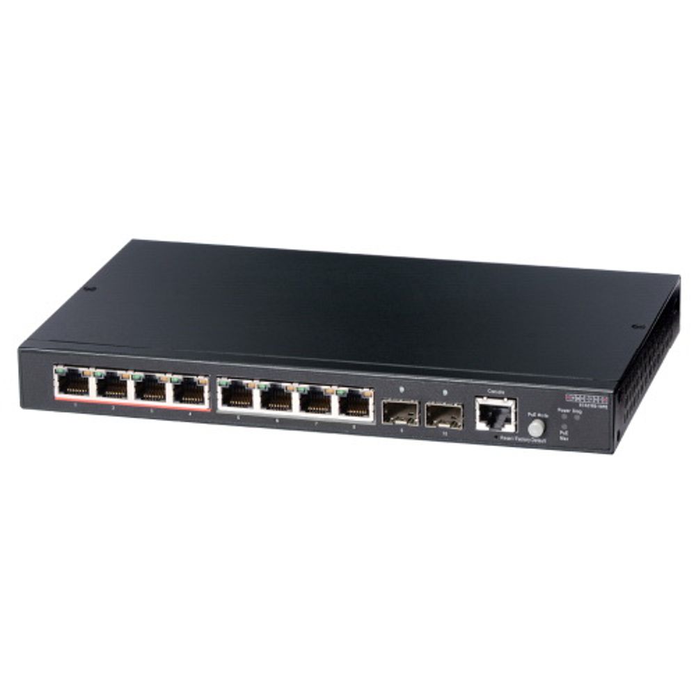 Коммутатор Edge-corE ECS2100-10PE Edge-corE 8 ports 10/100/1000Base-T + 2G SFP uplink ports with 4 port PoE (65W) L2 Gigabit Ethernet Switch - Pro Smart {5}