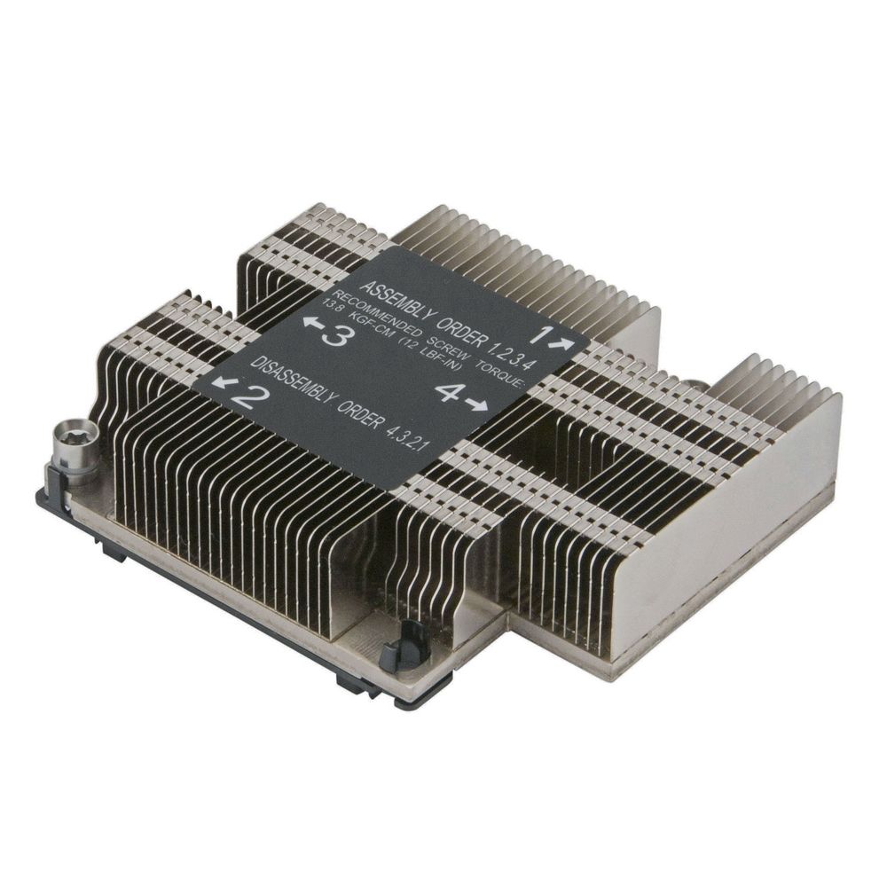 Пассивный кулер SuperMicro SNK-P0067PD в корпус 1U и в сокет LGA3647-0, рассеивает до 140Вт тепла (SNK-P0067 PD)