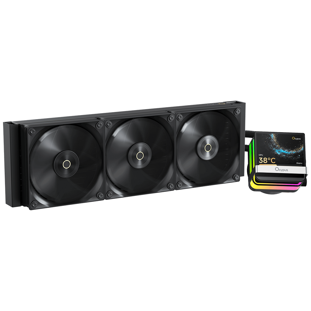 Система жидкостного охлаждения/ Water Cooling System Ocypus Sigma L36 PRO BK (310W, 360mm, LED, Black, ARGB/ Fans: 3x120mm, 90CFM, 2400RPM/ Pump height 97mm, 30dBA, 3100RPM, Rad thickness 27mm/ S: 185
