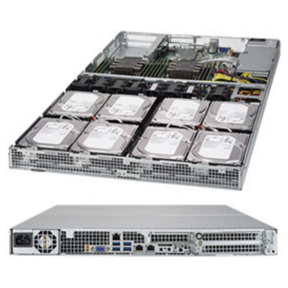 Платформа системного блока SuperMicro SYS-6019P-WT8 1U Rackmount  CSE-801STS-656DP  X11DDW-L  SATA3; RAID 0, 1, 5, 10