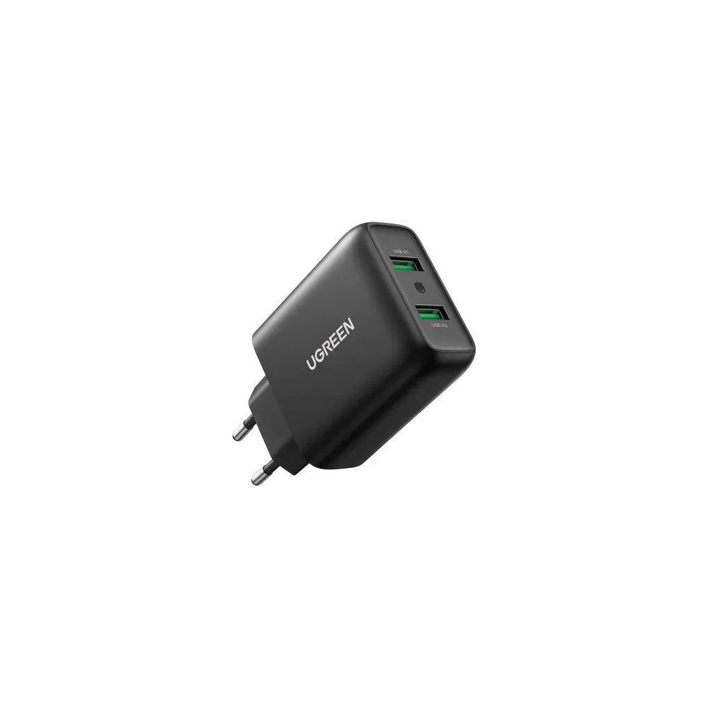 Зарядное устройство UGREEN CD161 (10216) USB-A QC 3.0 36W Fast Charger EU. Цвет: черный