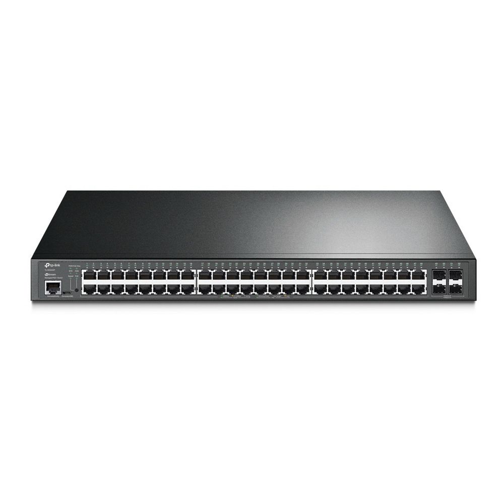 Коммутатор Управляемый TP-Link - SG3452P, Layer 2 Plus, 48-PoE, 48-1GbE, 4-SFP, SNMP, telnet, Web, CLI, в стойку, SG3452P