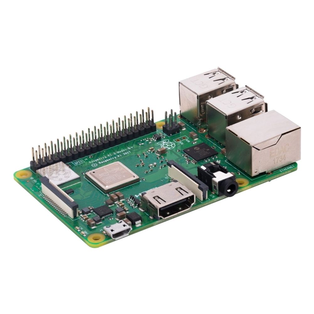 Одноплатный компьютер Raspberry Pi 3 Model B (RA432,E14 version) Retail,1GB RAM,QuadCore 1.2GHz Broadcom BCM2837 64bit CPU,WiFi,Bluetooth,40-pin extended GPIO,4xUSB 2.0,HDMI,USB-microB Power разъем (Support Raspbian and WIN10 IOT)(RASP1825) (710850) (802435)