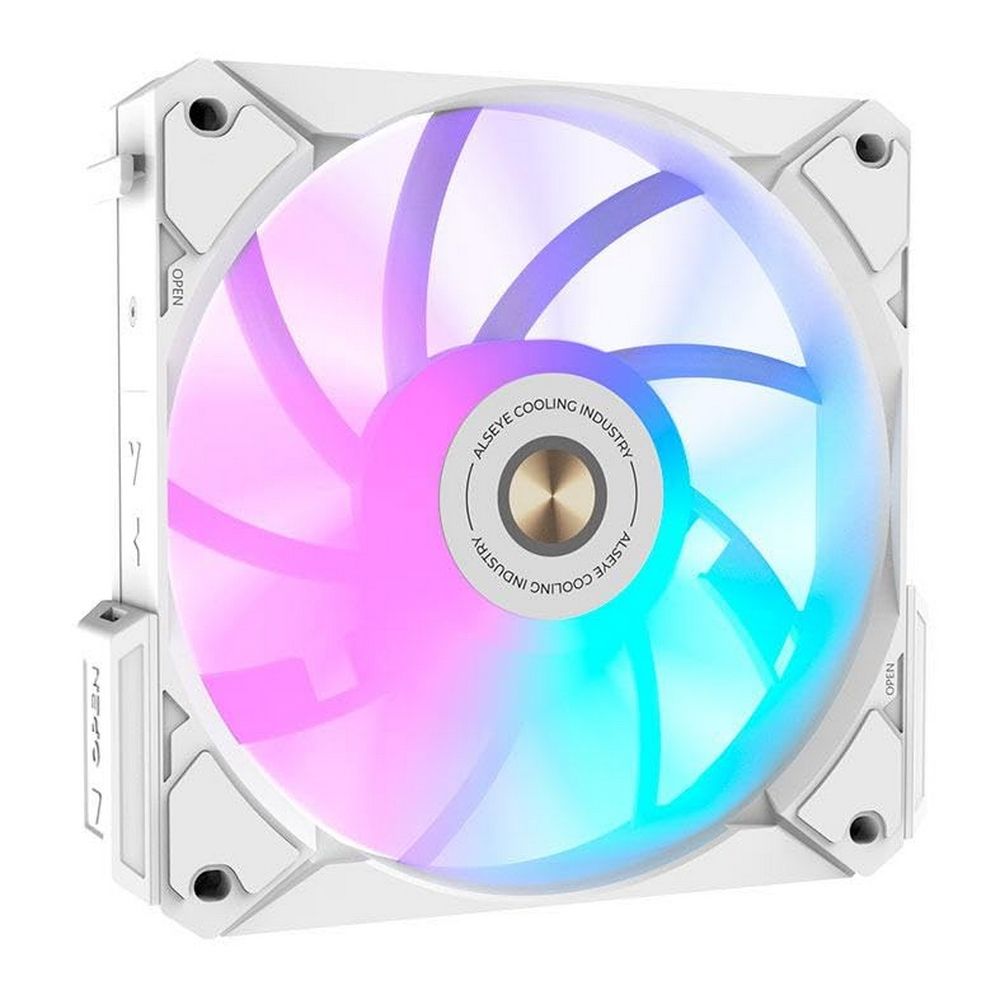 Вентилятор в корпус ALSEYE COOLING FAN i12W White Dimensions: 120 x 120 x 25mm
Voltage: DC 12V
Current: 0.25A±10%
Fan Speed : 800-1800±10%
Max. Air Flow: 31.18-73.92CFM
Max. Air Pressure: 0.56-2.1mmH20
Max. Noise: 20-33.2dBA
Bearing Type : FDB Bearing
Life Expectancy : 70,000 hours