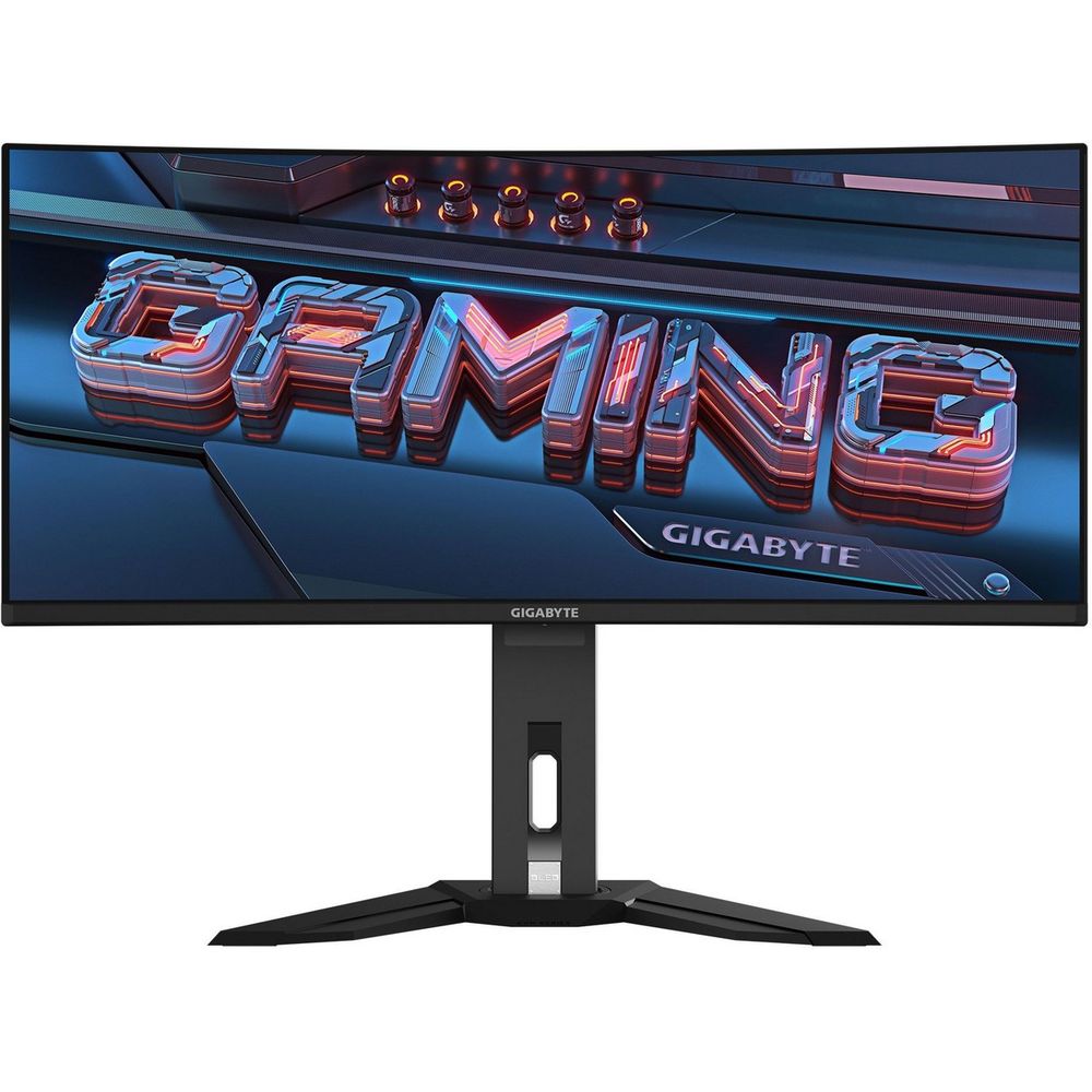 Монитор 34" Gigabyte MO34WQC2 OLED 3440x1440, 240 Гц, 0.03 мс, 21:9, 1000 кд/м² (пиковая), 2×HDMI 2.1, DP 1.4, USB-C, USB Hub (3×USB 3.2), 3.5 Jack, динамики (3×2 Вт), DisplayHDR True Black 400, FreeSync Premium Pro, изогнутый, черный