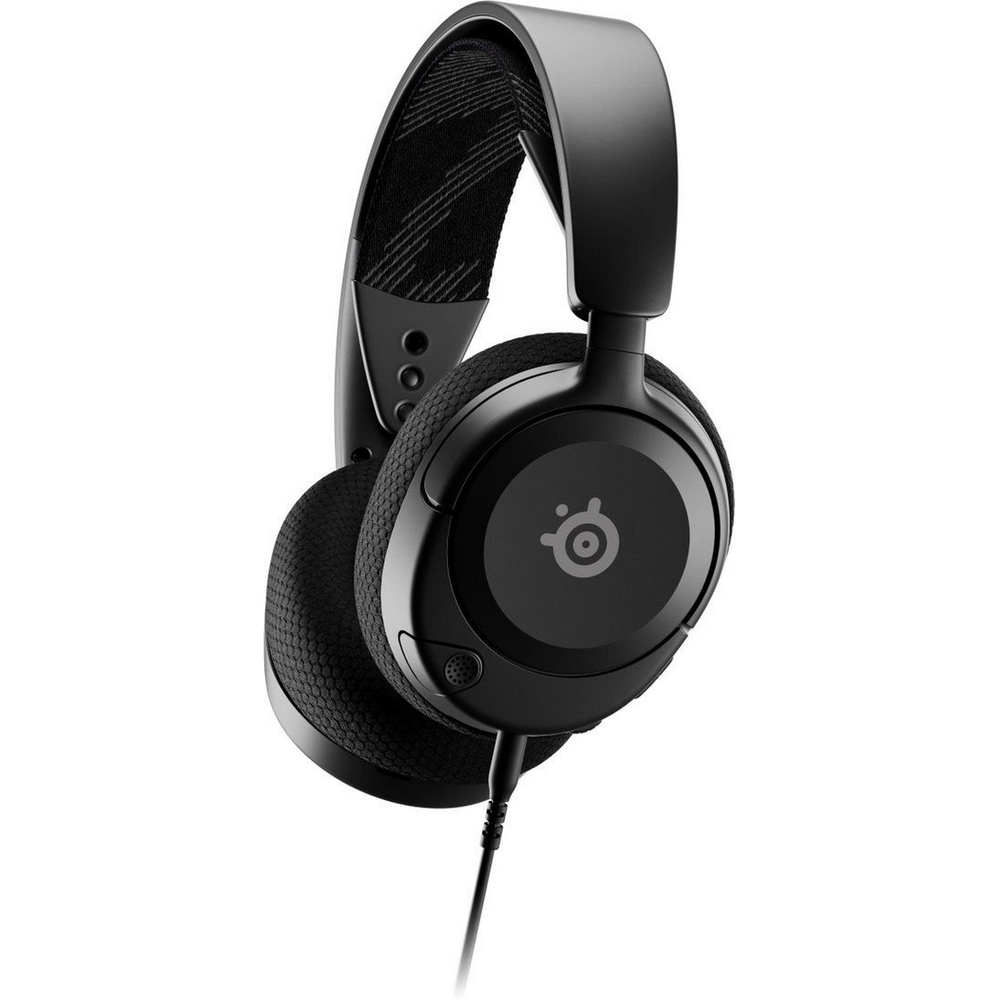 Гарнитура SteelSeries Arctis Nova 1 чёрный, проводная, 3.5 мм, совместимость с PS5, Xbox