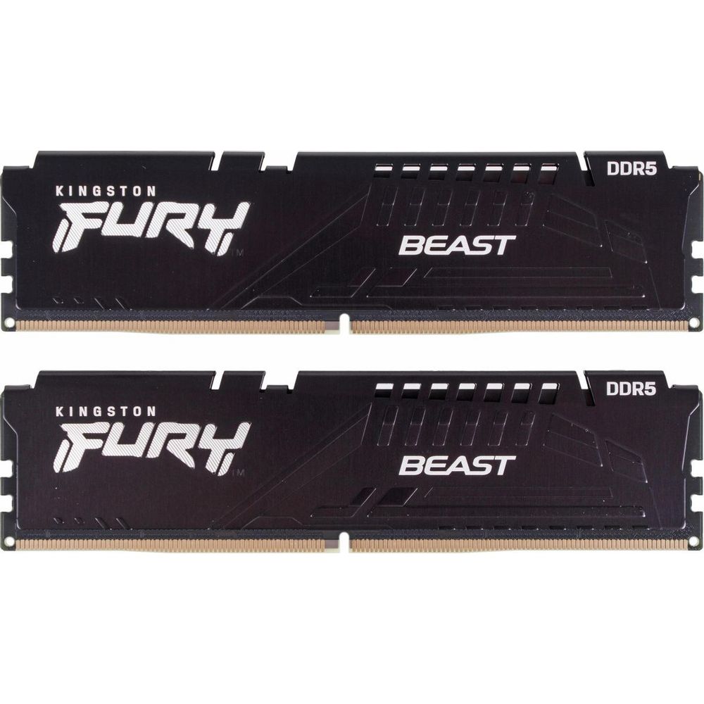 Модуль памяти Kingston 32GB DDR5 5200 DIMM FURY Beast Black Gaming Memory KF552C40BBK2-32WP Non-ECC, CL40, 1.25V, kit 2*16gb
