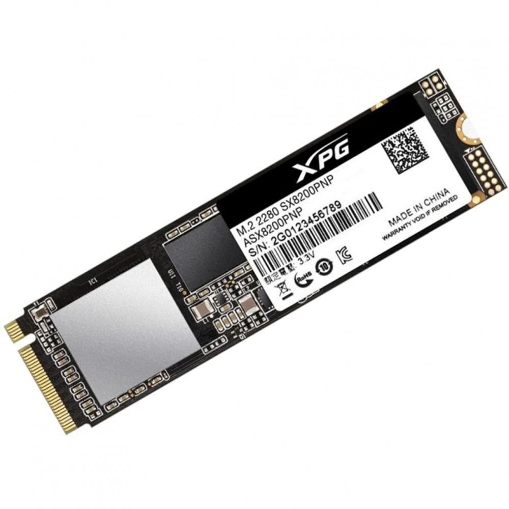 Твердотельный накопитель SSD ADATA XPG SX8200 Pro 1TB M.2 2280 ASX8200PNP-1TT-C Client PCIe Gen3x4 with NVMe, 3350/2800, IOPS 390/380K, MTBF 2M, 3D TLC, 640TBW, RTL (469465)