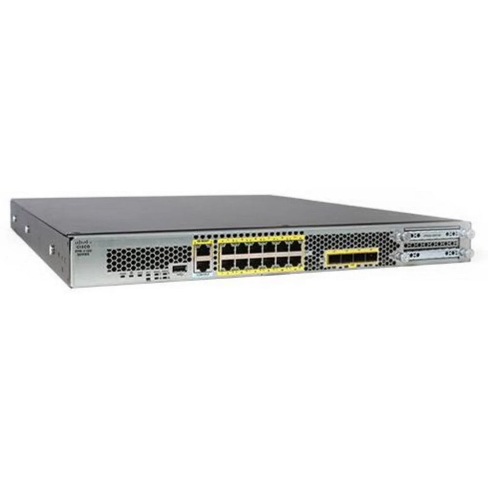 Межсетевой экран CISCO Firepower 2110 NGFW Appliance Firewall 3G, NGFW 2.6G, IPS Thr 2.6G, 12x 1GbE RJ-45, 4x SFP, 1U, Fixed mount brackets, FPR2110-NGFW-K9