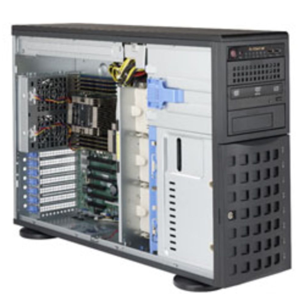 Платформа системного блока SuperMicro SYS-7049P-TR 4U Rackmountable / Tower Optional Rackmount Kit SuperChassis 745BAC-R1K28B2 X11DPi-N 8 SATA3 (6Gbps) ports (264421)