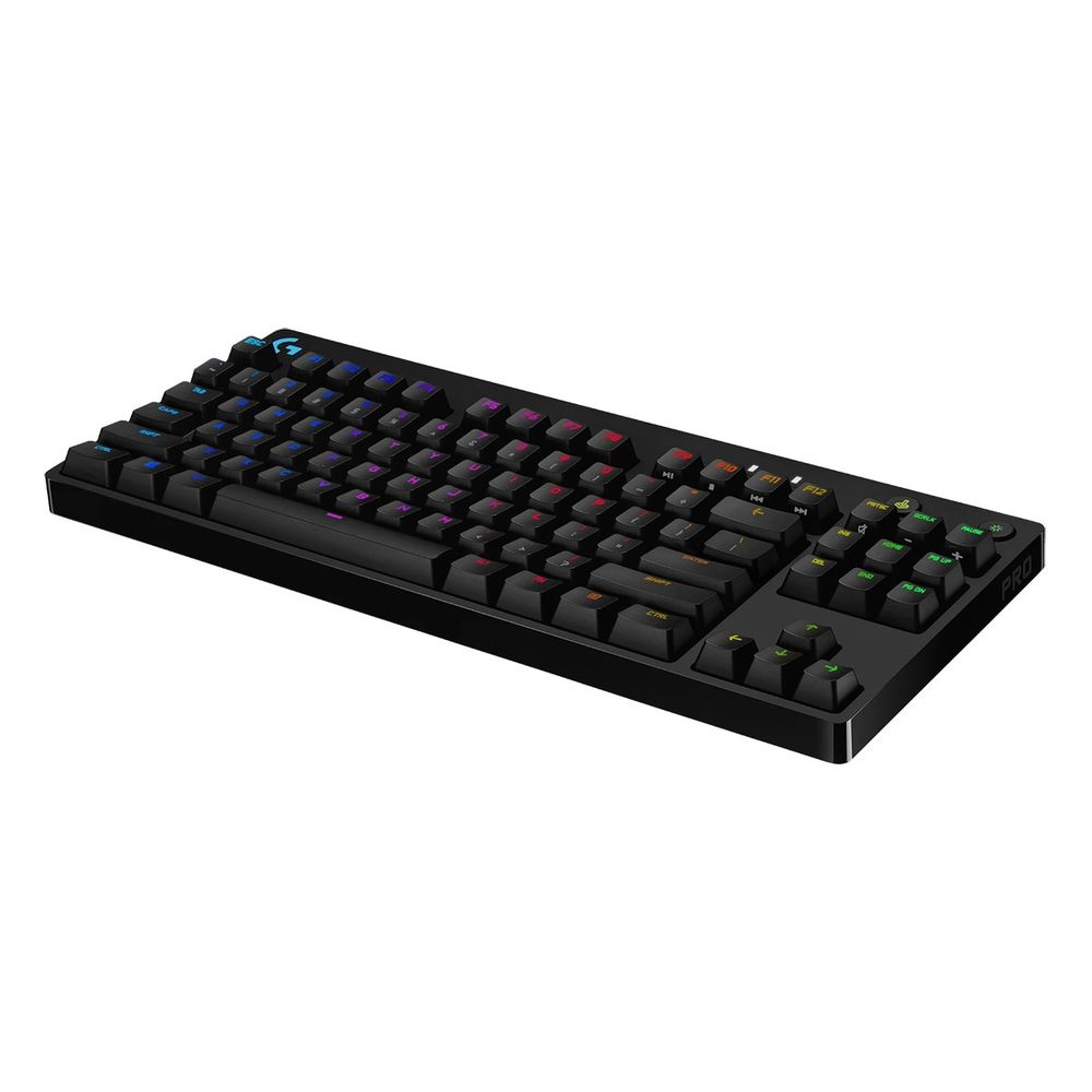 Клавиатура игровая Logitech G PRO TKL Black |920-009393| 89 клавиш (2 дополнительных), без цифрового блока, RGB-подсветка, съемный кабель 1,8м
