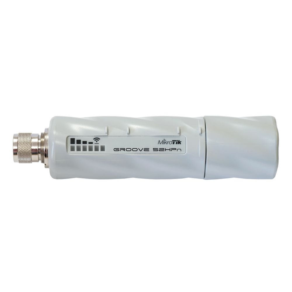 Точка доступа Wi-Fi MIKROTIK RBGroove52HPn Wi-Fi AP. 802.11 a/b/g/n 2.4Ghz/5GHz, 1x Ethernet 10/100, PoE {20}