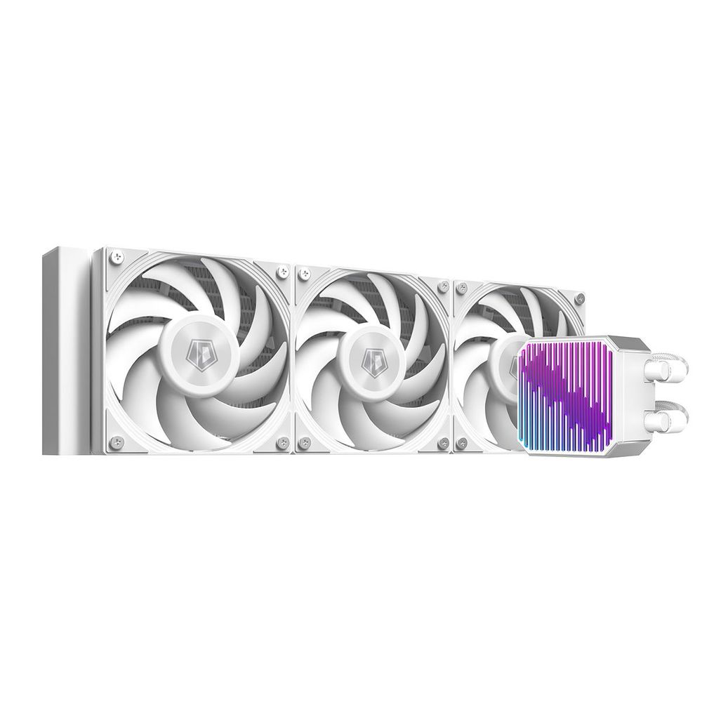 СВО ID-COOLING DX360 MAX WHITE LGA1700/1200/115X/AM4/AM5 (TDP 350W, ARGB PUMP, PWM, TRIPLE FAN 120mm, белый) RET