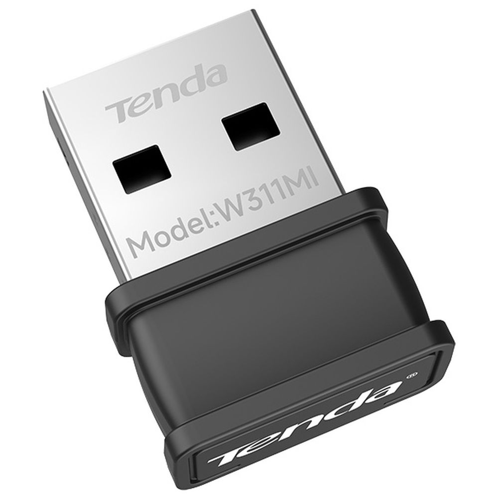 Адаптер беспроводной связи (Wi-Fi) Tenda W311MI Беспроводной Nano адаптер 150 Mбит/c, подключение USB, внутренняя антенна 1х2dBi