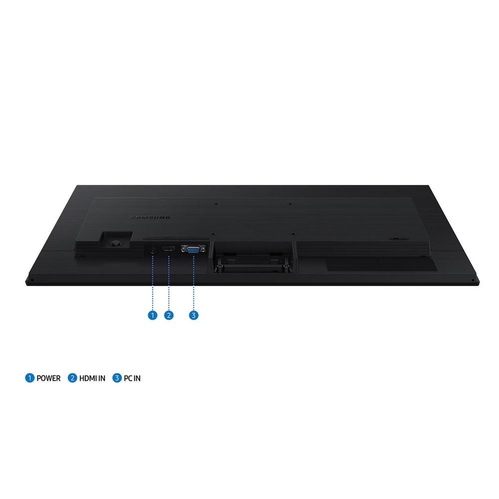 Монитор 23.8" SAMSUNG S24D300GAI S3 S30GD FHD  IPS, 1920x1080, 100Hz, 5ms, 250сd/m, 1000:1,  | VGA, HDMI(1.4) | ExPSU, Vesa 100, Black
