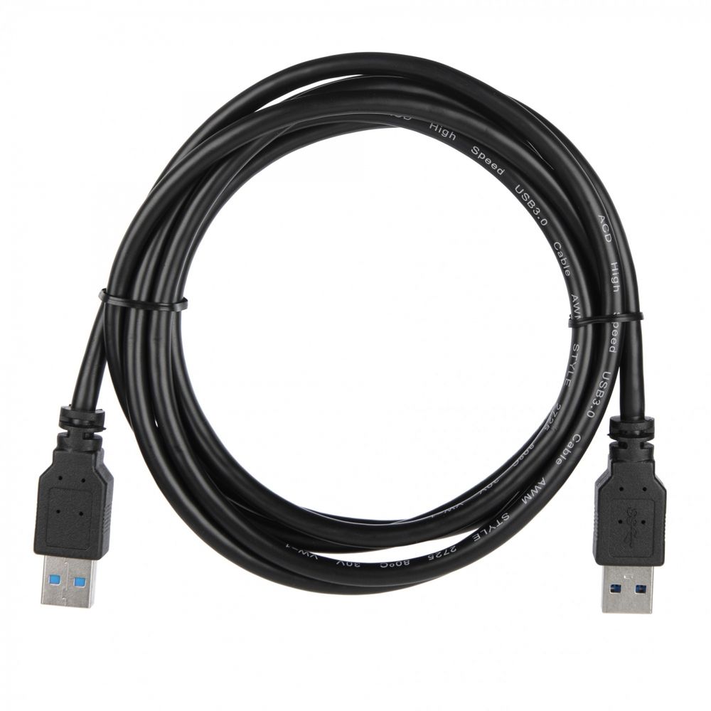 Кабель ACD-U3AAM-20L |ACD-U3AAM-20L| USB 3.0, A male - A male, ТТХ: |ACD-U3AAM-20L| (7/0.12BC+HDPE)*1P+|(7/0.12BC+HDPE)*2C+7/0.12BC+AL|*2P +7/0.16BC*2C+AL+7/0.12BC+B(80/0.12AL)PVC5.5, Черный, 2м (742118)