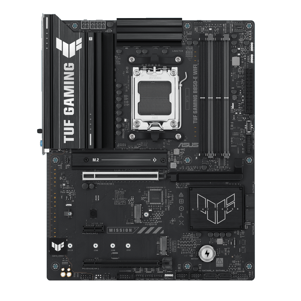 Материнская плата ASUS TUF GAMING B850-E WIFI AM5 ATX 4xDDR5 2хPCIEx16 PCIEx1 3xM.2 USB-C DP HDMI 2.5GLAN WIFI 6E