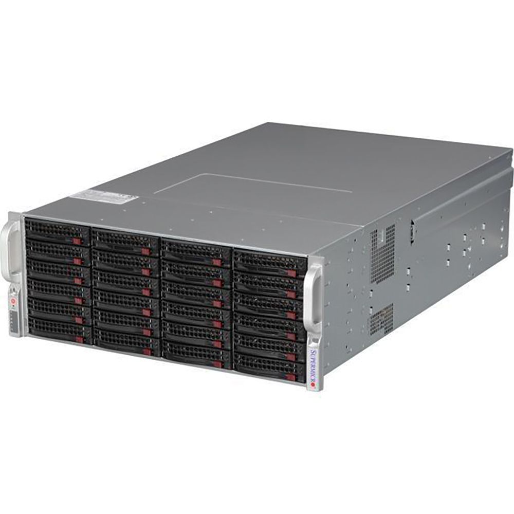 Корпус 4U, storage, 45x3.5'' (24+21) hot-swap SAS/SATA, SAS2/SATA3 dual expander with SFF8087 connectors, 7xLP, 434x178x699mm, redundant 1400W