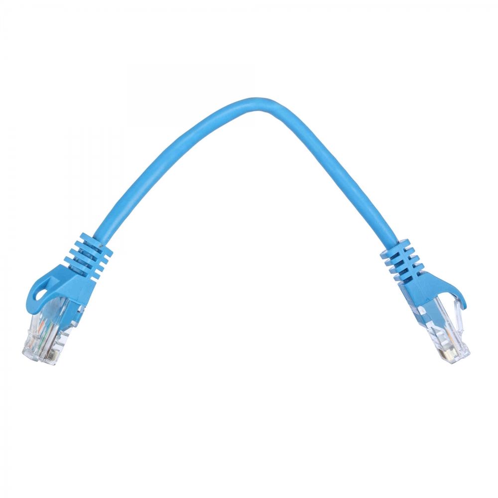 Патч-корд ACD-LPU5E-2DL [ACD-LPU5E-2DL] Cat5e UTP 24AWG 4Pair, 7/0.18мм CCA Синий, 0.2м, (741340)