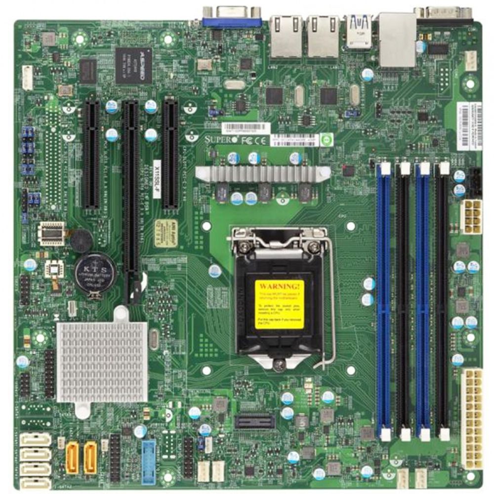 Материнская плата SuperMicro  MBD-X11SSL-B (OEM) Micro-ATX LGA 1151 64GB Unbuffered ECC UDIMM 6xSATA3 6xUSB2.0 5xUSB3.0 VGA 1xPCI-E3.0x8(in x16 slot) 1xPCI-E3.0x8 1xPCI-E3.0x4 (in x8 slot)