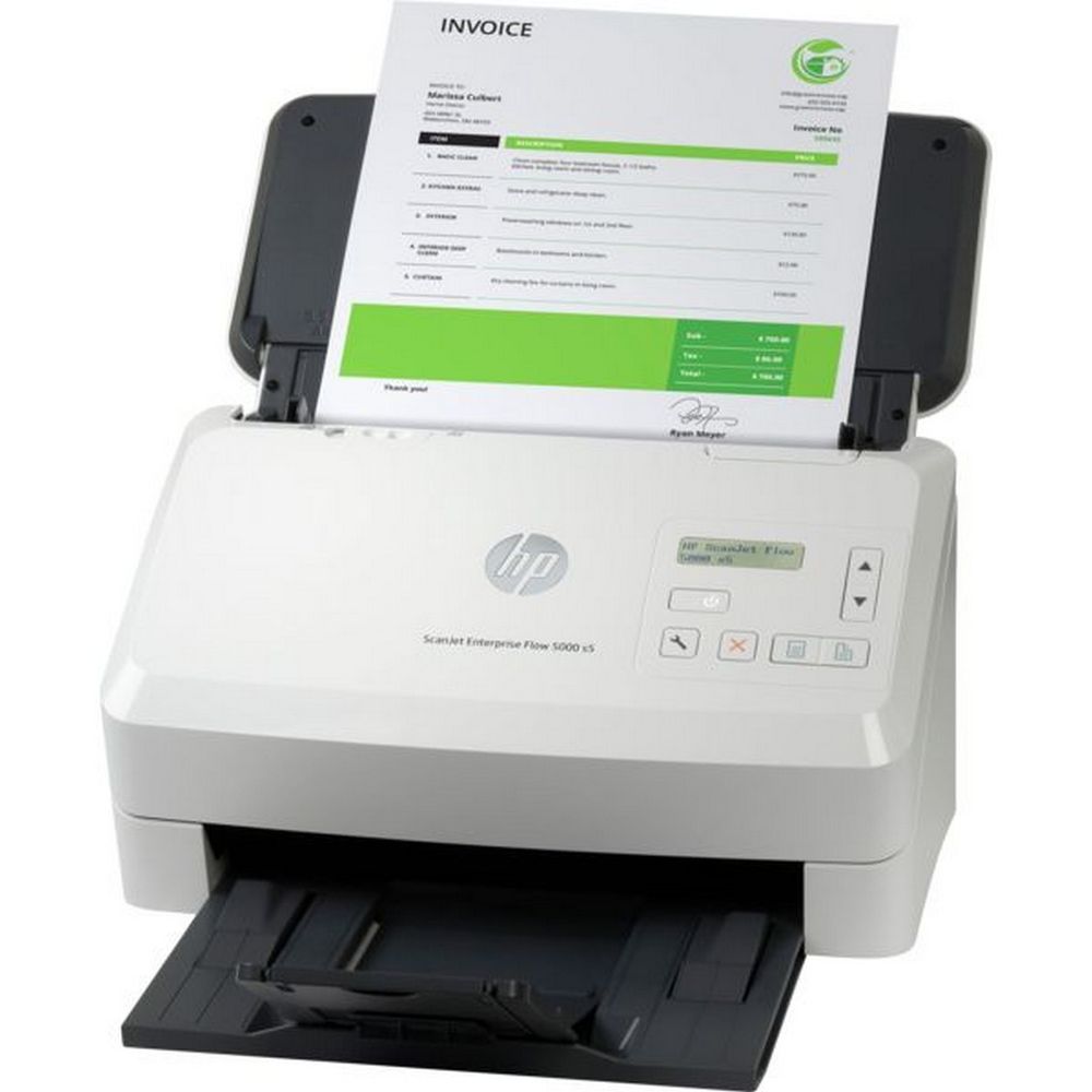 HP ScanJet Enterprise Flow 5000 s5 A4, Сканер, Протяжный, Цветная, 130(двуст.)/65(одностр.)стр/мин, 600 х 600dpi, 512Мб, 80АПД, USB 6FW09A (replace L2755A)