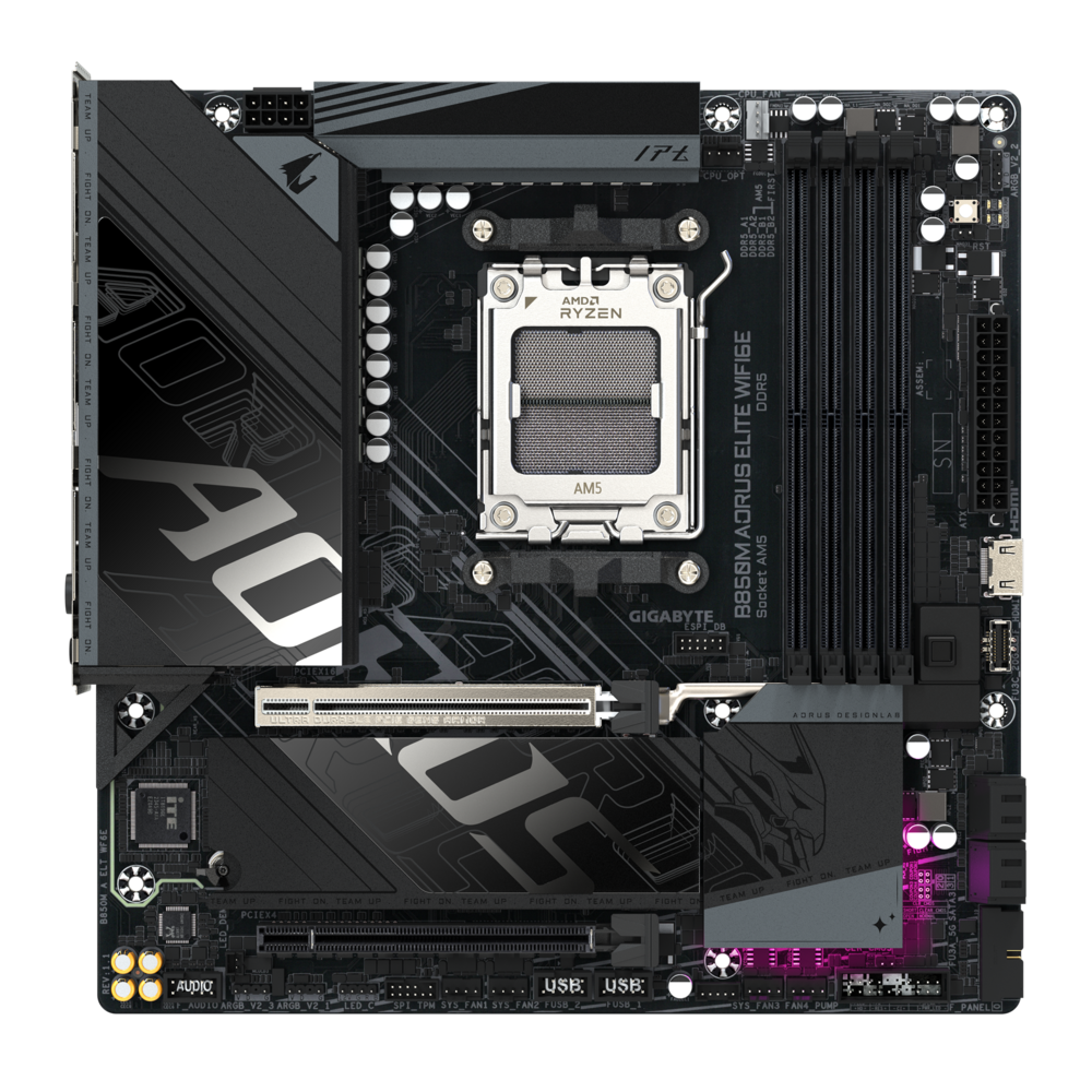 Материнская плата Gigabyte B850M AORUS ELITE WIFI6E, RTL