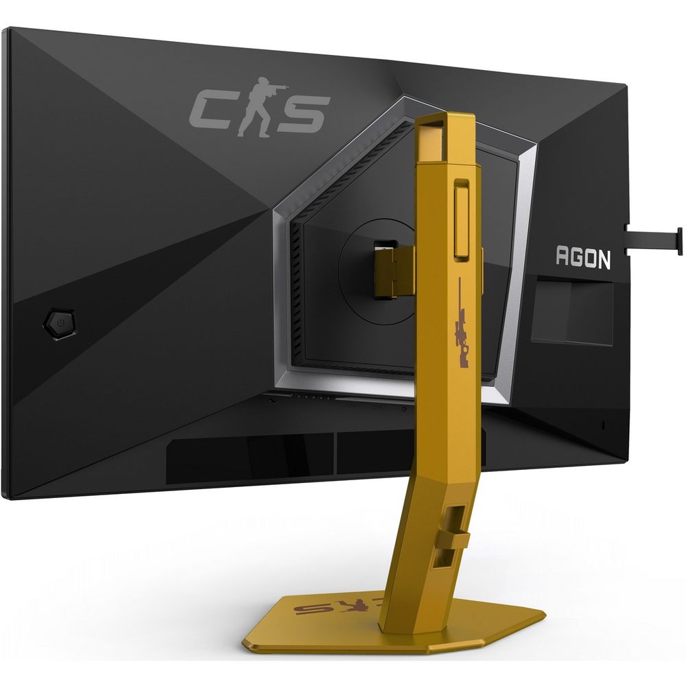 Монитор 24.1" AOC AGON CS24A  TN, 1920x1080, 600Hz, 0,5ms, 500сd/m, 1000:1, HDR10 | 2xHDMI(2.1), DP(1.4), 4xUSB 3.2 | HAS, Pivot, Swivel, InPSU, Speakers, Vesa 100, Black/Orange