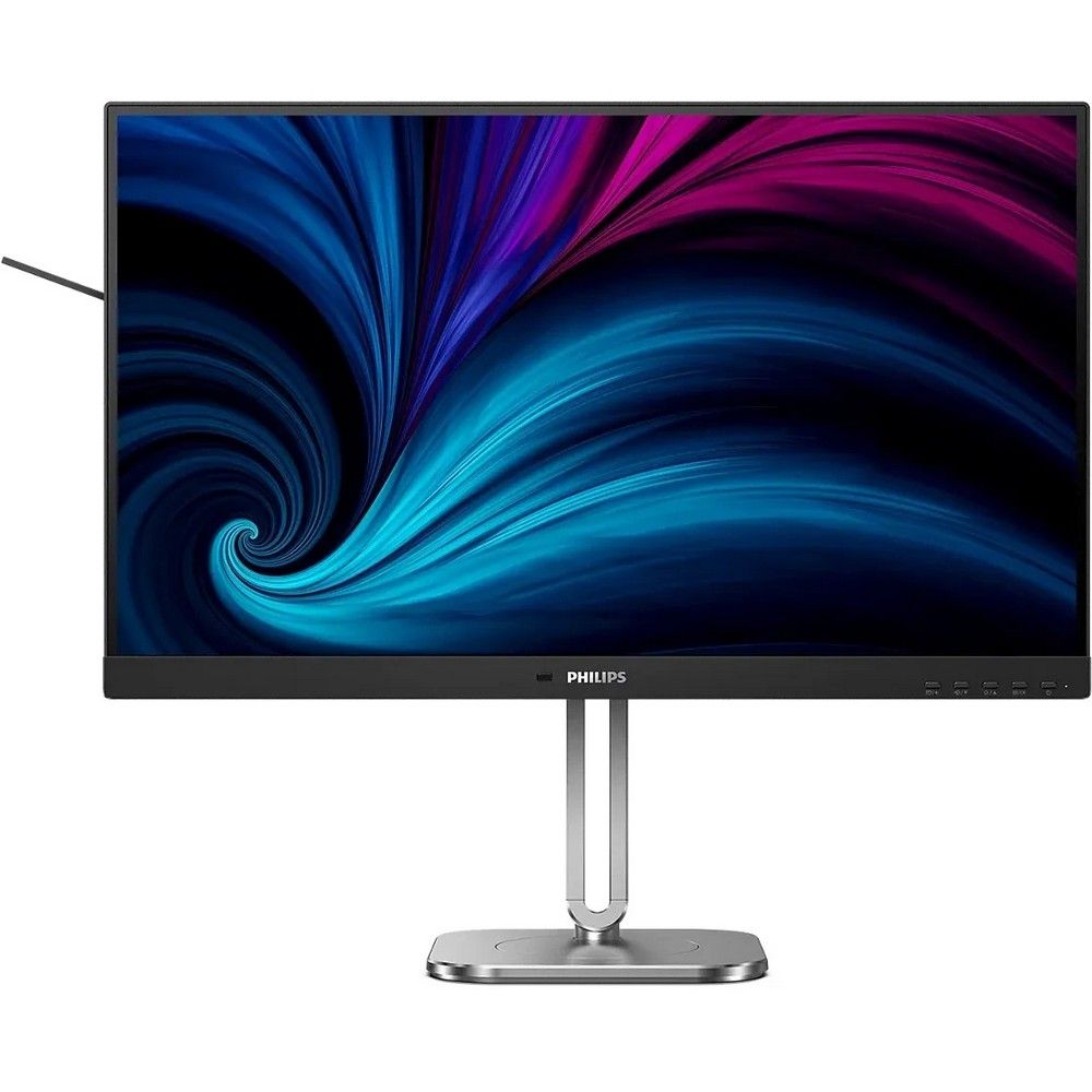 Монитор 27" Philips 27B2N4500 2560x1440, WLED, 16:9, IPS, 350cd, 4ms, 1500:1, 50M:1, 178/178, 2*HDMI, DP, USB Hub: 3*USB3.2, USB-C(15W) Speakers, 120Hz, Tilt, HAS, Swivel, Pivot, Internal, VESA, Black, 3y