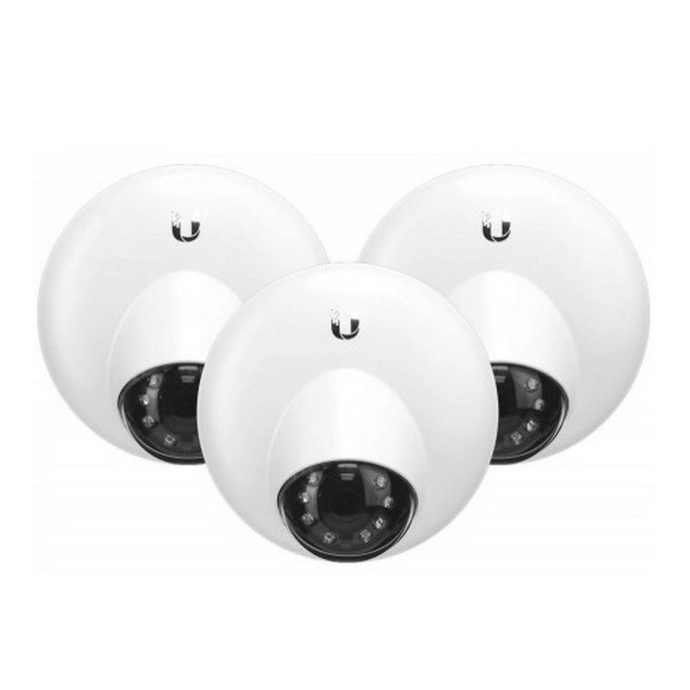 Камера видеонаблюдения Ubiquiti UniFi Video Camera G3 Dome (3-pack) видеокамеры 1080p, 30 к/с, EFL 2.8 мм, f/2.0 (3-pack)