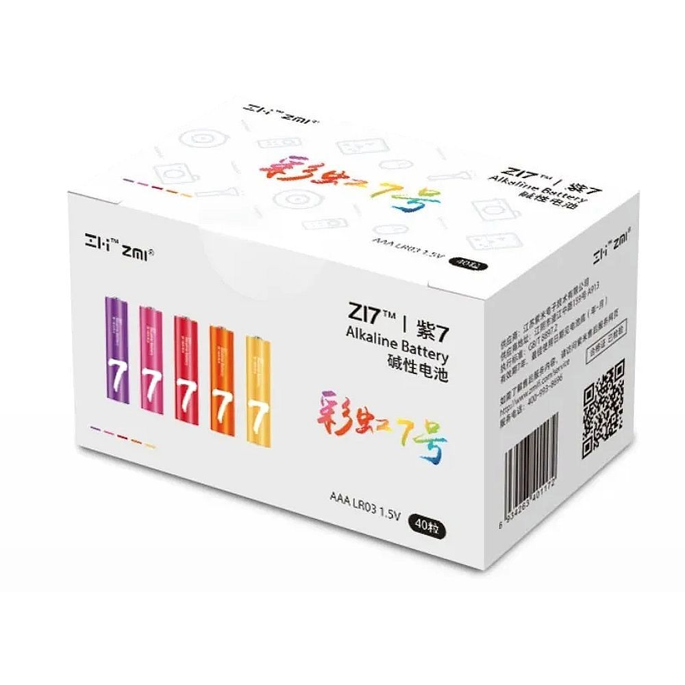 Батарея Xiaomi ZI7 AAA alkaline battery (40pcs) 
 