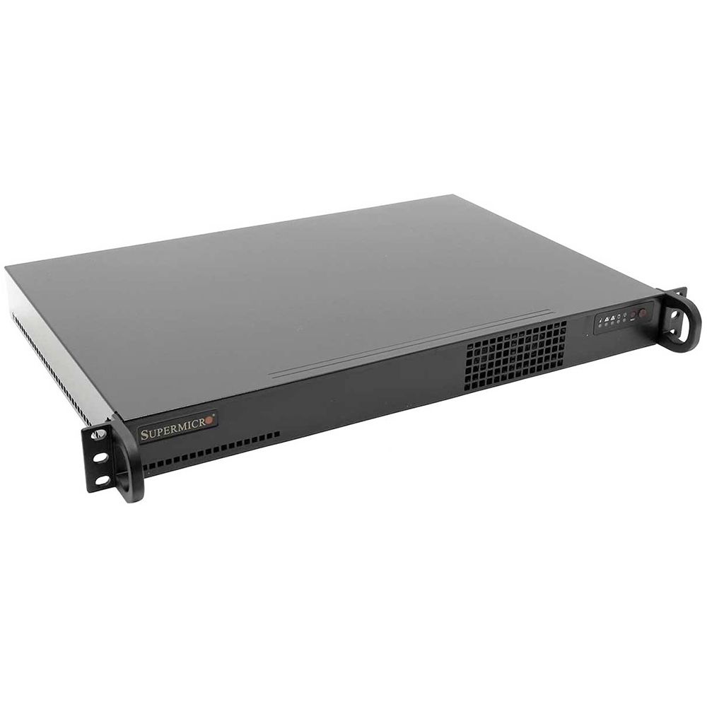 Корпус SuperMicro CSE-510-203B 1U SC510 chassis w/ 200W, Black