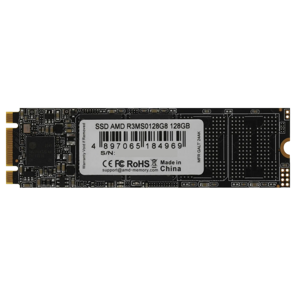 Твердотельный накопитель SSD AMD Radeon M2.2280 128GB R3 Series