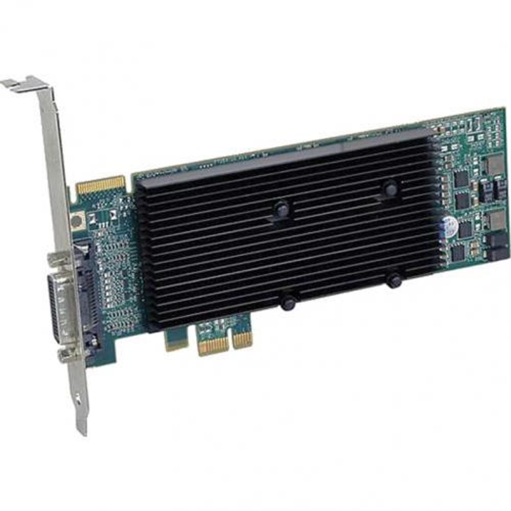 Видеокарта Matrox (M9120-E512LPUF) M9120 Plus LP PCIe x16, PCI-Ex16, 512MB, DDR2, Low Profile, LFH-60 to 2xDVI-I, 2xDVI-VGA adapters, Max Digital Res.per Output 1920x1200,Max Analog Res. per Output 2048x1536 (1920x1200 with quad analog upgrade cable -ОПЦ