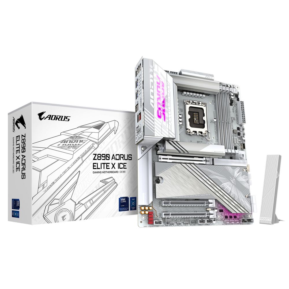 Gigabyte Z890 AORUS ELITE X ICE {Socket 1851, Intel®Z890, 4xDDR5-6400, 3xPCI-Ex16, 4xSATA3}