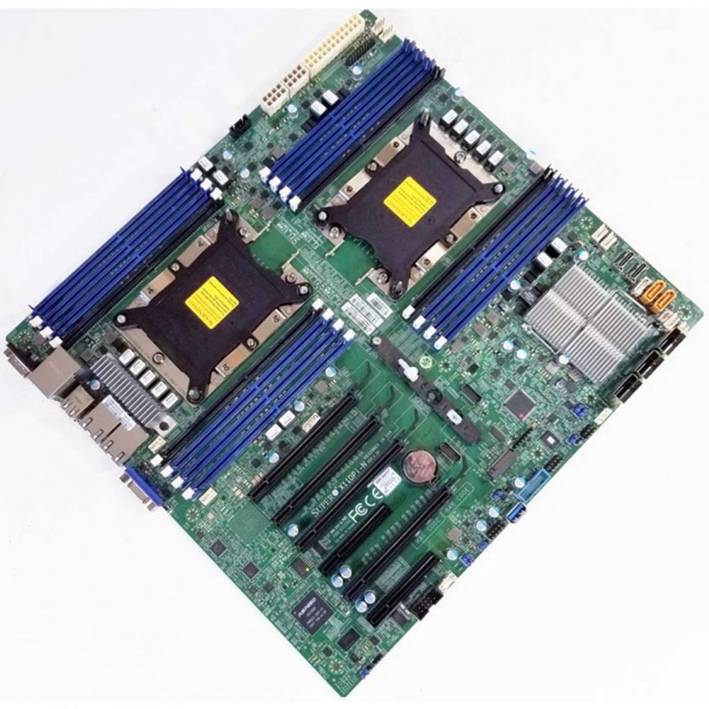 Материнcкая плата SuperMicro MBD-X11DPI-N E-ATX Up to 2TB 3DS ECC RDIMM 14 SATA3 4 USB 2.0 ports 5 USB 3.0 ports 1 VGA port, 2x1GbE