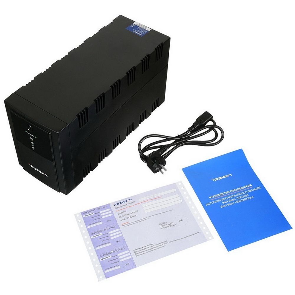 Источник бесперебойного питания Ippon Back Basic 1500 Line-interactive 900W/1500VA (291507)